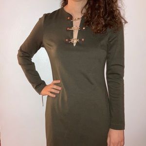 🎉HP🎉Michael Kors Olive Green  Dress.